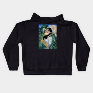 Beaux Animes Art ...Le Printemps painting by Édouard Manet re-imagined as an anime Kids Hoodie